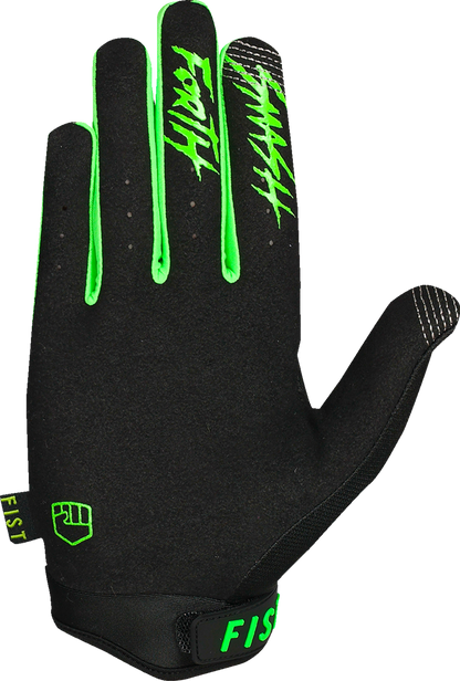 Fist Handwear Strapped Stocker Gloves - Fluro Green
