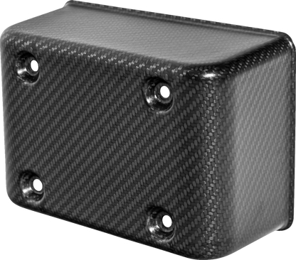 SADDLEMEN Fuse Block Cover - Carbon Fiber - Matte Black CF-899-04-003M