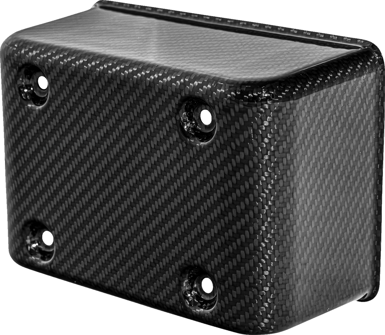SADDLEMEN Fuse Block Cover - Carbon Fiber - Gloss Black CF-899-04-003