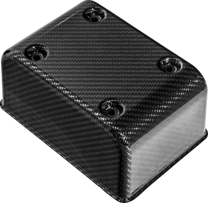 SADDLEMEN Fuse Block Cover - Carbon Fiber - Gloss Black CF-899-04-003