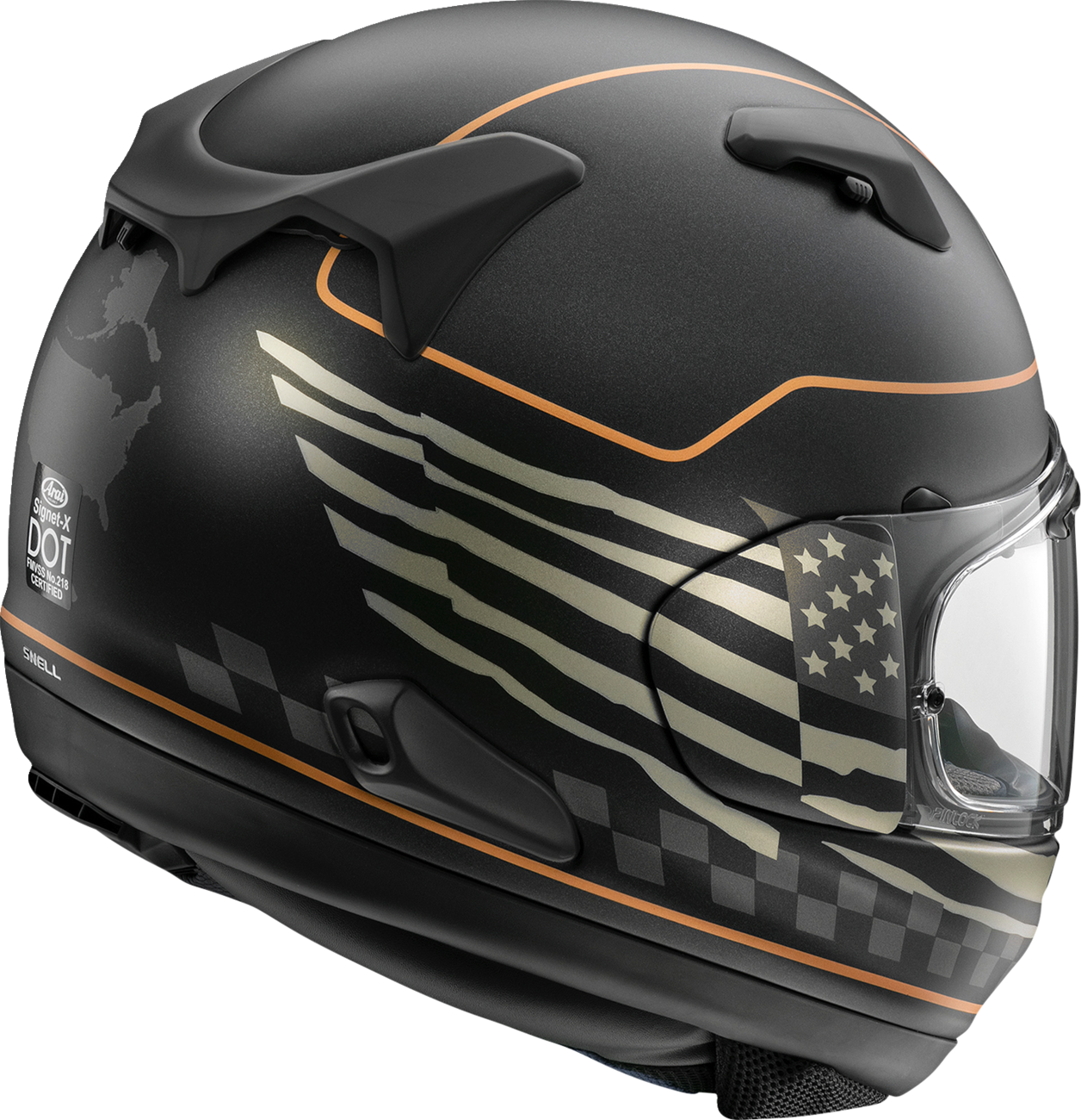 ARAI HELMETS Signet-X Helmet - US Flag - Black Frost - Small 0101-18518