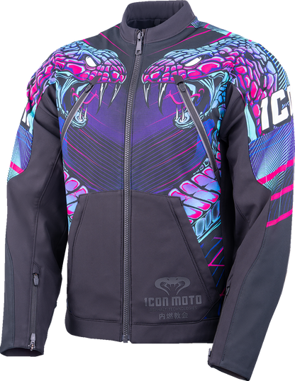 Icon Synthwave Merc3 Lazer Cobra™ Jacket - Black