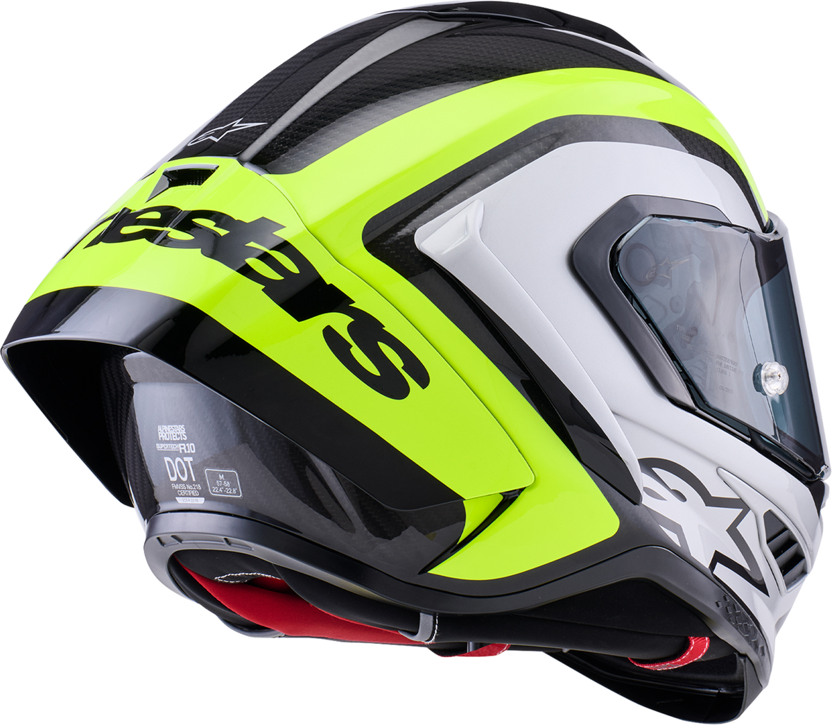 ALPINESTARS Supertech R10 Helmet - 22.06 - Arius - Gloss Black/Silver/Yellow Fluo - 2XL 8203926-1699-2XL