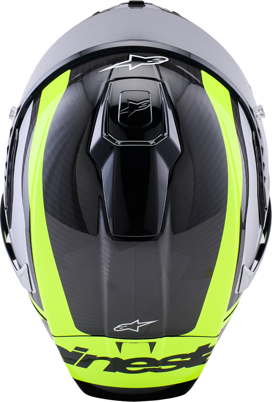 ALPINESTARS Supertech R10 Helmet - 22.06 - Arius - Gloss Black/Silver/Yellow Fluo - 2XL 8203926-1699-2XL