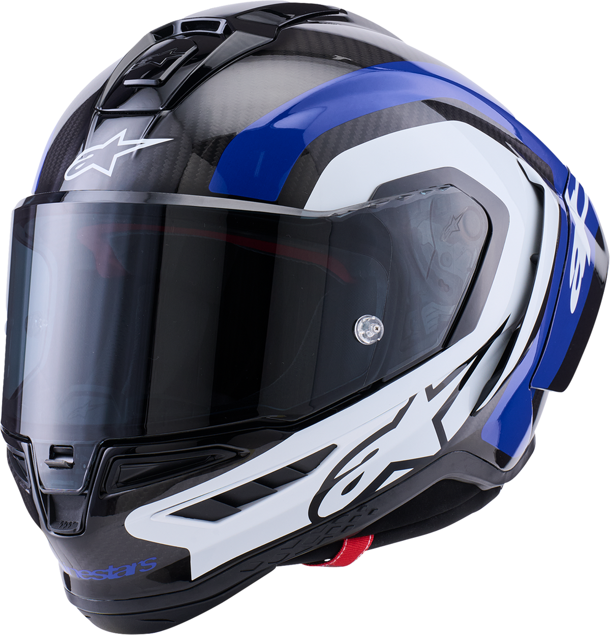 ALPINESTARS Supretech R10 Helmet - 22.06 - Arius - Gloss Black/White/Blue - Medium 8203926-1647-M