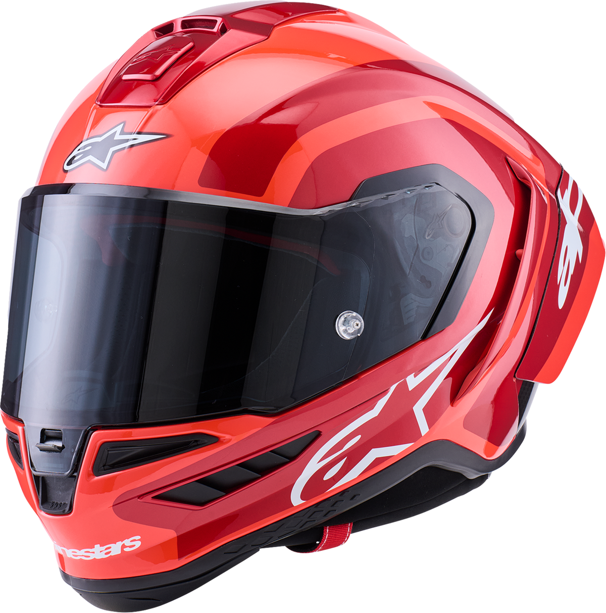 ALPINESTARS Supretech R10 Helmet - 22.06 - Arius - Gloss - Black/White/Double Red - Small 8203926-1683-S