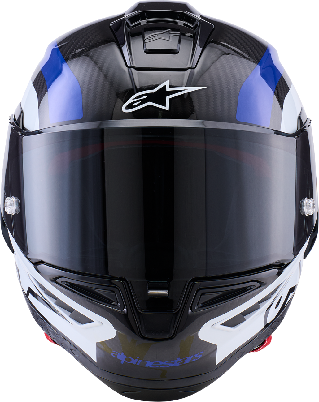 ALPINESTARS Supretech R10 Helmet - 22.06 - Arius - Gloss Black/White/Blue - Small 8203926-1647-S
