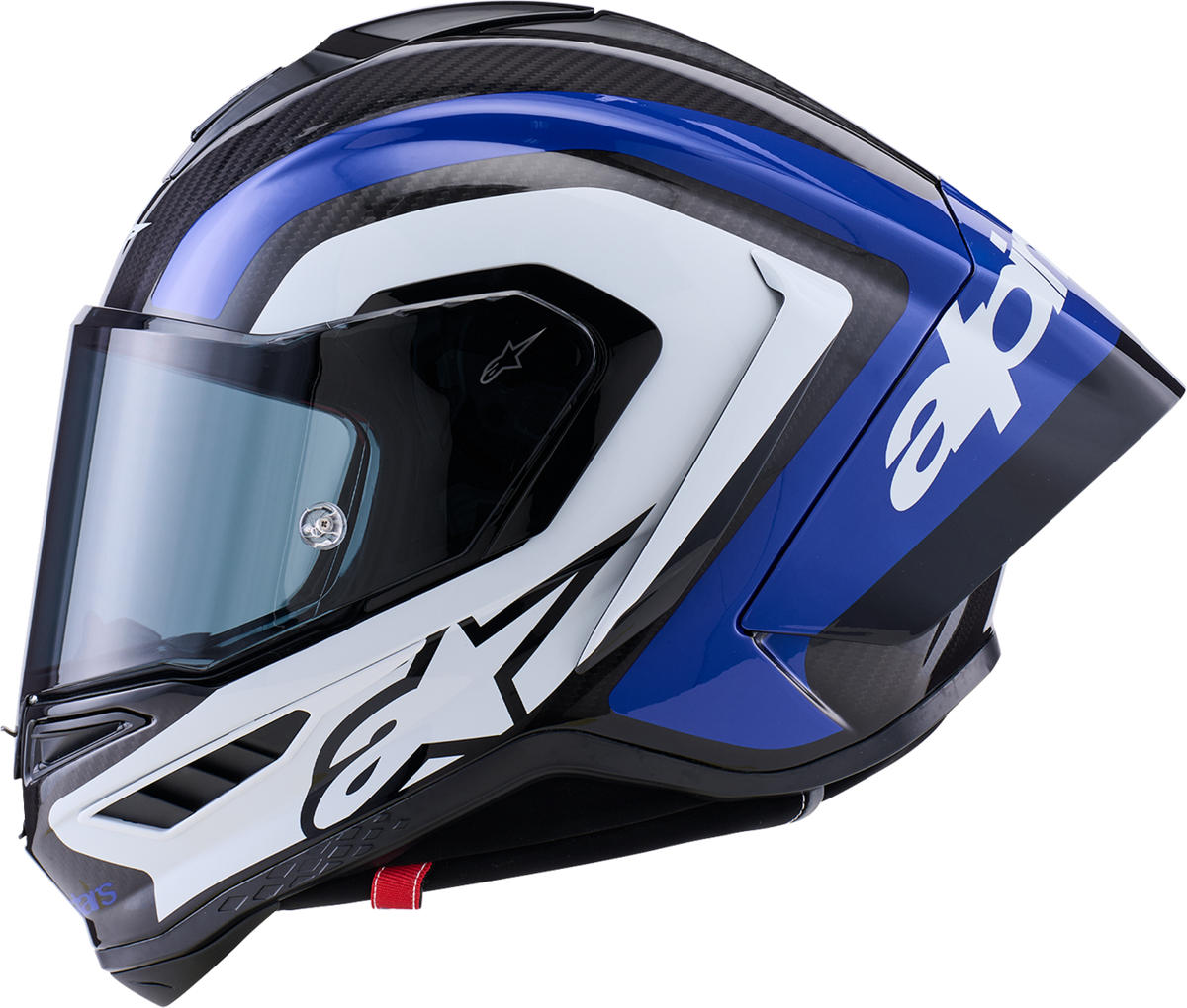 ALPINESTARS Supretech R10 Helmet - 22.06 - Arius - Gloss Black/White/Blue - Small 8203926-1647-S