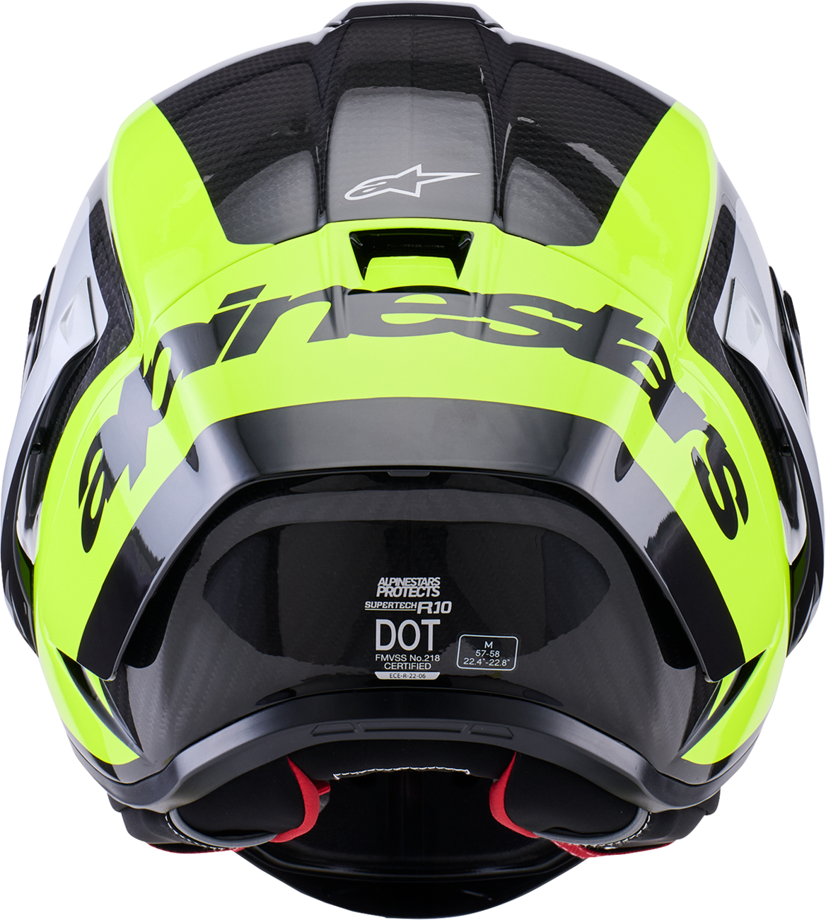 ALPINESTARS Supertech R10 Helmet - 22.06 - Arius - Gloss Black/Silver/Yellow Fluo - Small 8203926-1699-S