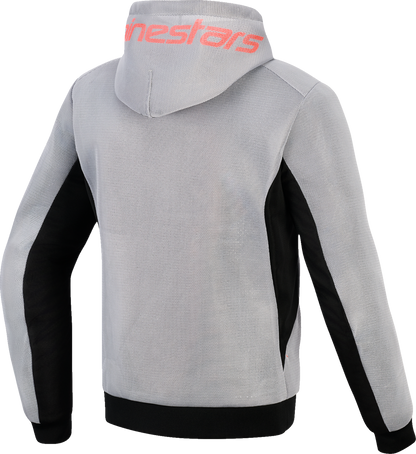 Alpinestars Chrome Super Airflow Hoodie - Black/Mid Gray/Red Fluo
