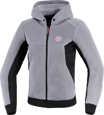 Alpinestars Stella Chrome Super Airflow Hoodie - Mid Gray/Black/Pink