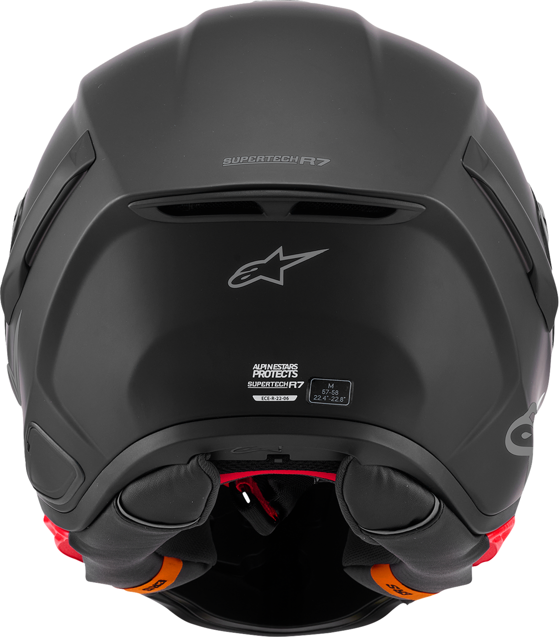 ALPINESTARS Supertech R7 Helmet - 22.06 - Solid - Matte Black - XS 8202126-110-XS