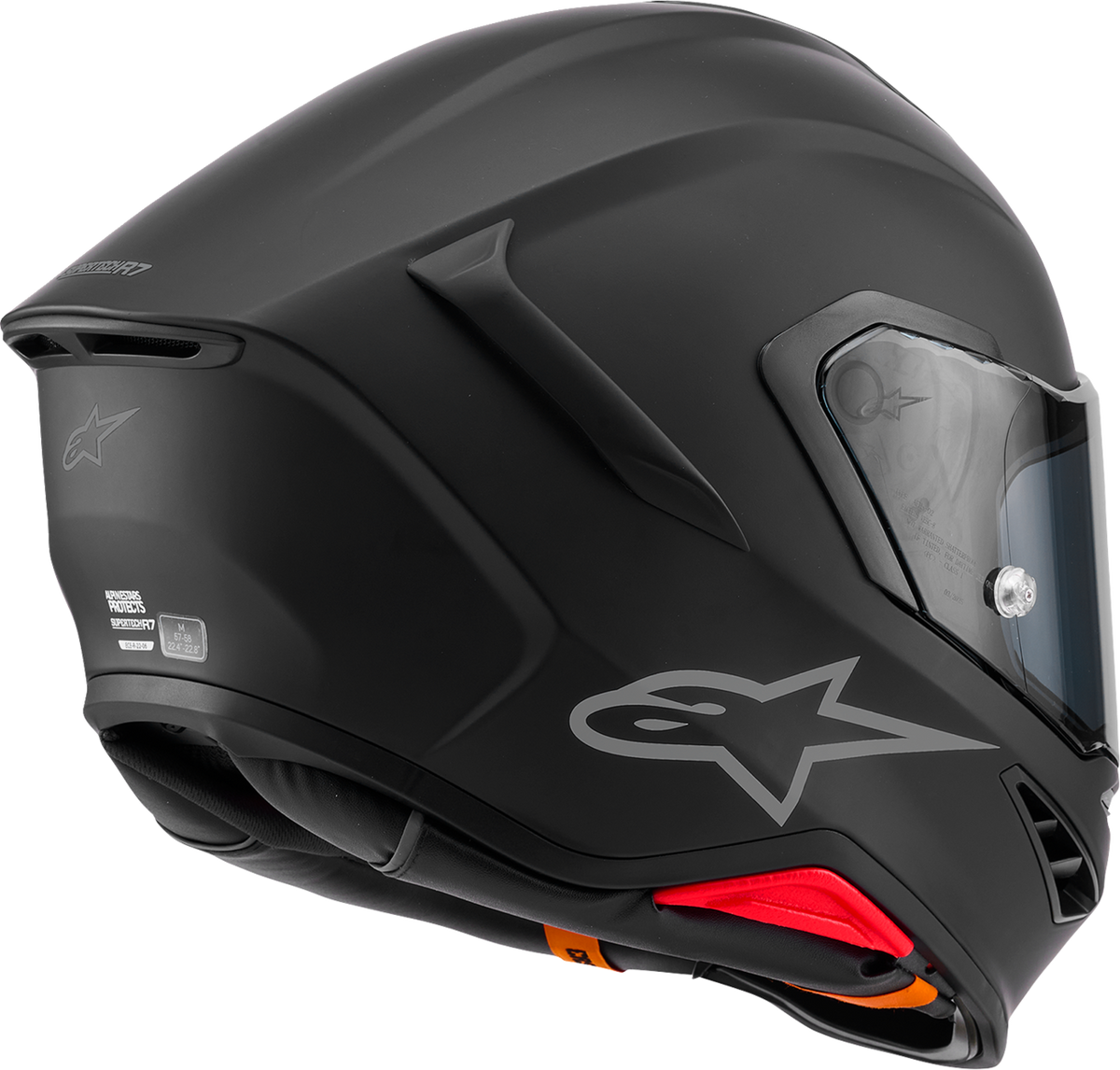 ALPINESTARS Supertech R7 Helmet - 22.06 - Solid - Matte Black - Large 8202126-110-L