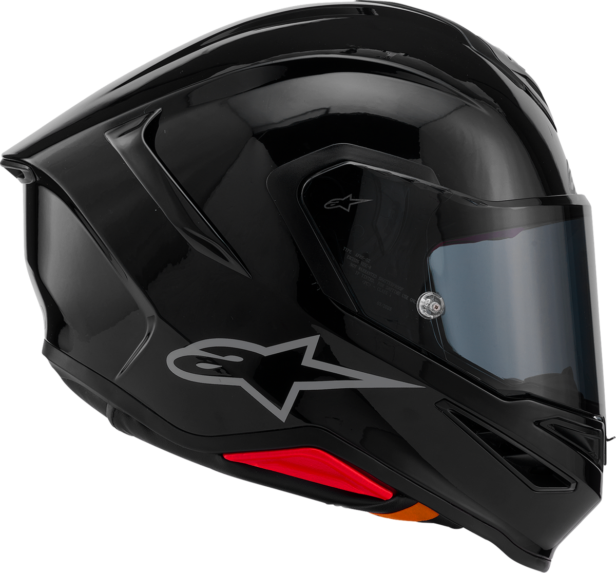 ALPINESTARS Supertech R7 Helmet - 22.06 - Solid - Gloss Black - Small 8202126-1180-S