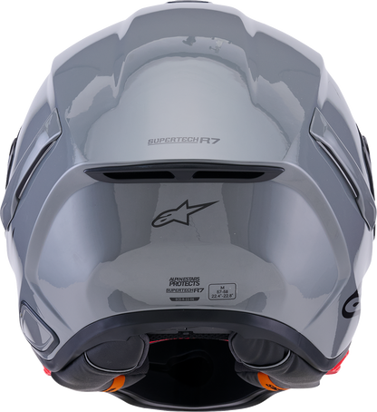 Alpinestars Supertech R7 Helmet - 22.06 - Solid - Gloss Gray