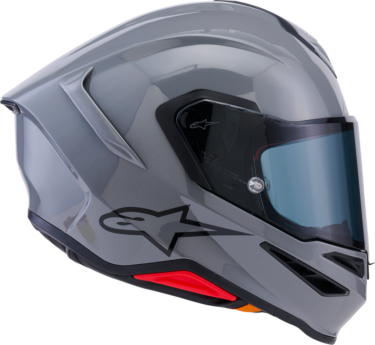 ALPINESTARS Supertech R7 Helmet - 22.06 - Solid - Gloss Gray - 2XL 8202126-1635-2XL