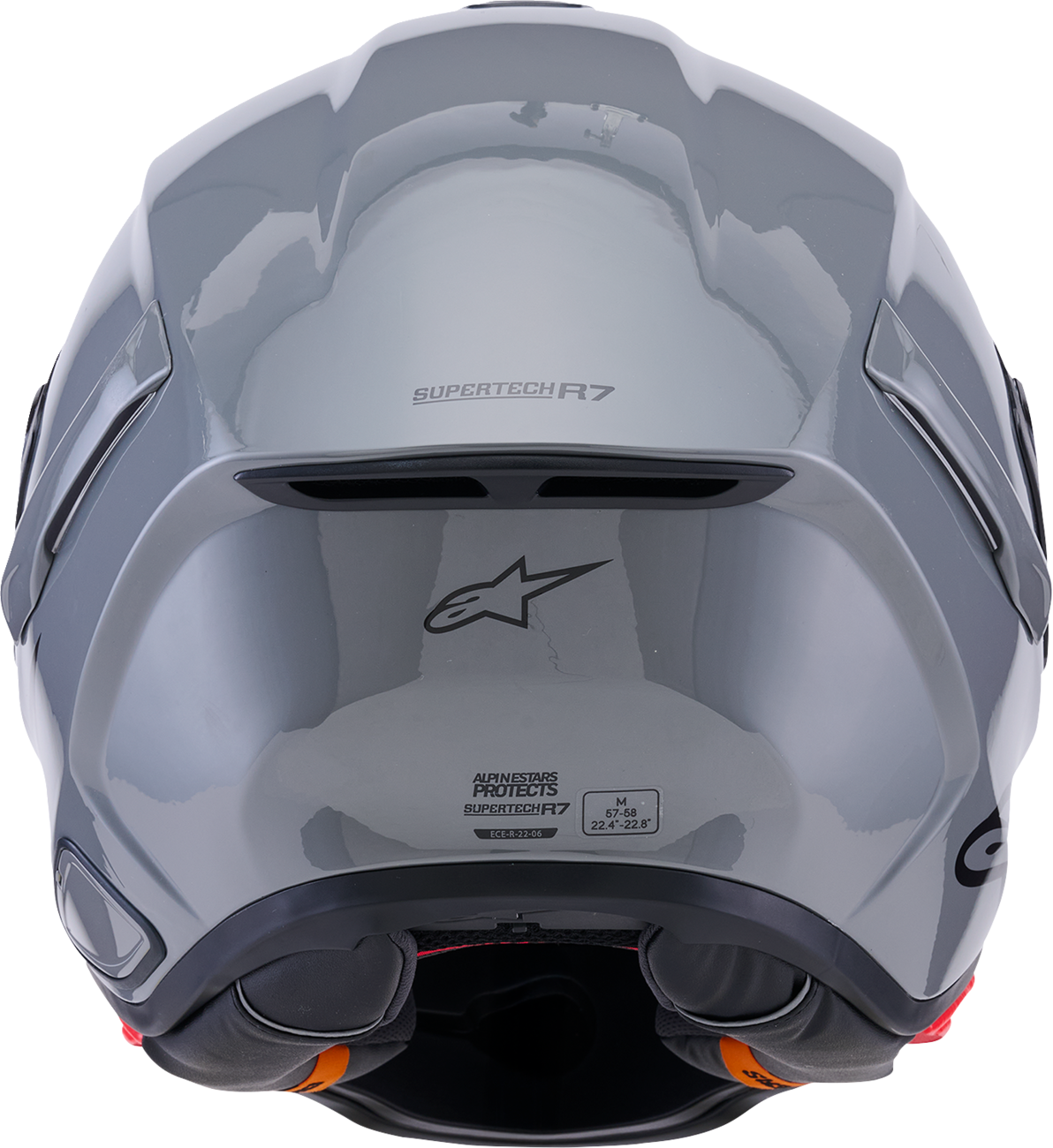 ALPINESTARS Supertech R7 Helmet - 22.06 - Solid - Gloss Gray - 2XL 8202126-1635-2XL