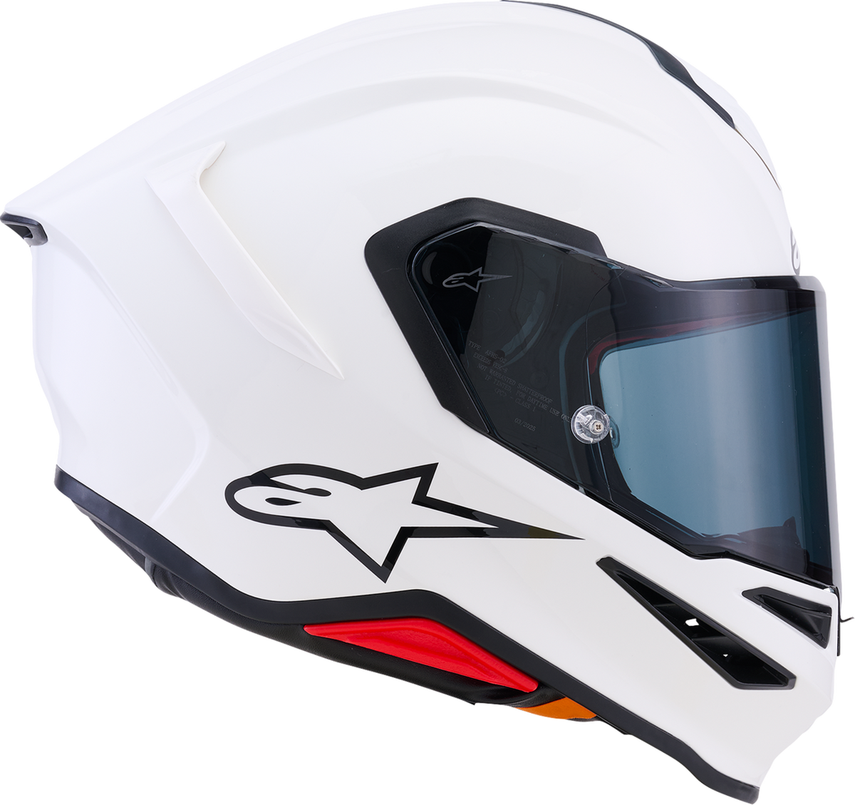 ALPINESTARS Supertech R7 Helmet - 22.06 - Solid - Gloss White - Large 8202126-2180-L