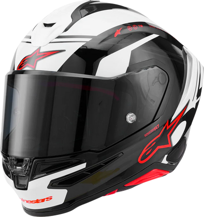 Alpinestars Supertech R7 Helmet - 22.06 - A-Core - Gloss Black/White/Red