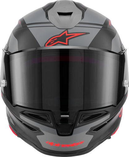 Alpinestars Supertech R7 Helmet - 22.06 - A-Core - Matte Black/Gray/Red