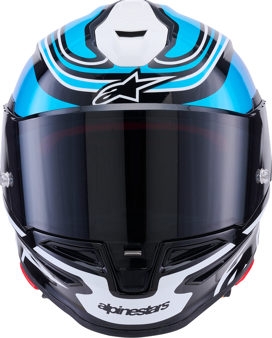 ALPINESTARS Supertech R7 Helmet - Zeal - 22.06 - Gloss Black/Blue/Pink Fluo/White - Medium 8202826-1636-M