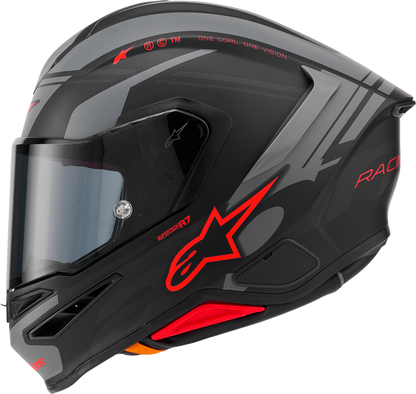 Alpinestars Supertech R7 Helmet - 22.06 - A-Core - Matte Black/Gray/Red