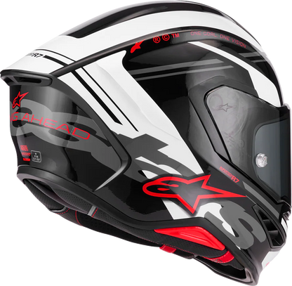 Alpinestars Supertech R7 Helmet - 22.06 - A-Core - Gloss Black/White/Red