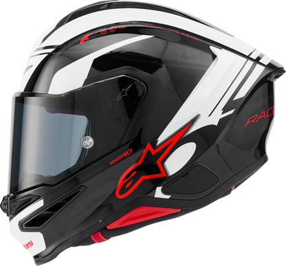 Alpinestars Supertech R7 Helmet - 22.06 - A-Core - Gloss Black/White/Red