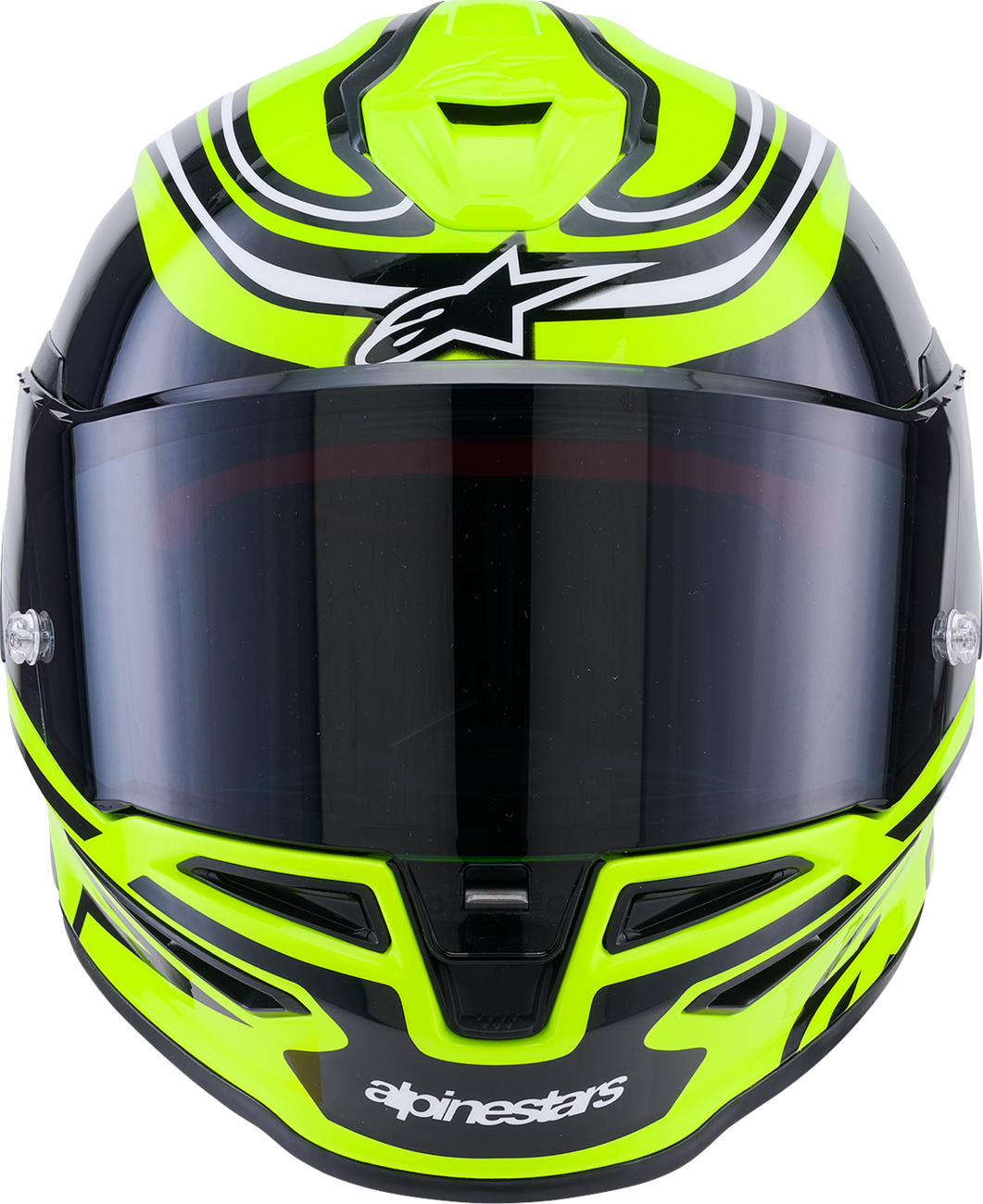 ALPINESTARS Supertech R7 Helmet - Zeal - 22.06 - Gloss Yellow Fluo/Black/White - Small 8202826-5021-S