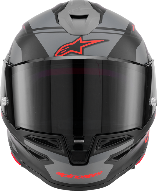 Alpinestars Supertech R7 Helmet - 22.06 - A-Core - Matte Black/Gray/Red