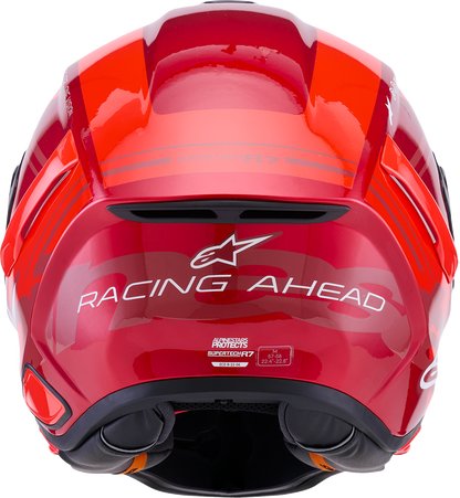 Alpinestars Supertech R7 Helmet - 22.06 - A-Core - Gloss Red/White