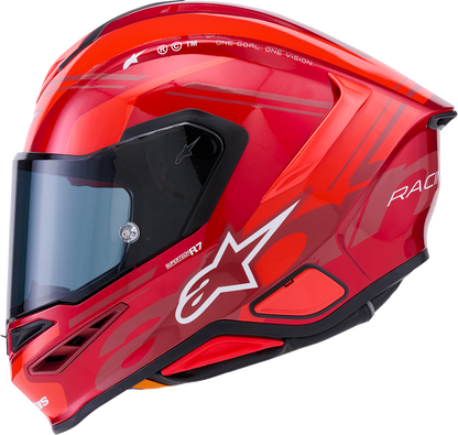 Alpinestars Supertech R7 Helmet - 22.06 - A-Core - Gloss Red/White