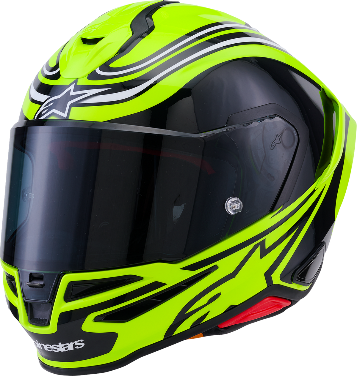 ALPINESTARS Supertech R7 Helmet - Zeal - 22.06 - Gloss Yellow Fluo/Black/White - 2XL 8202826-5021-2XL