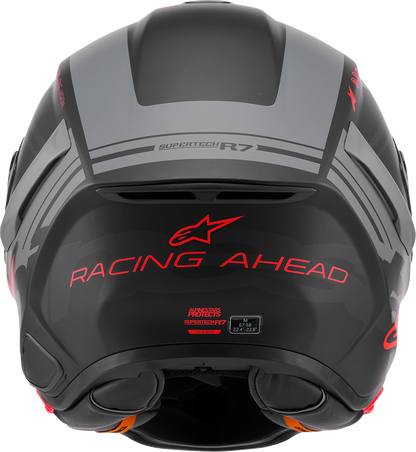 Alpinestars Supertech R7 Helmet - 22.06 - A-Core - Matte Black/Gray/Red
