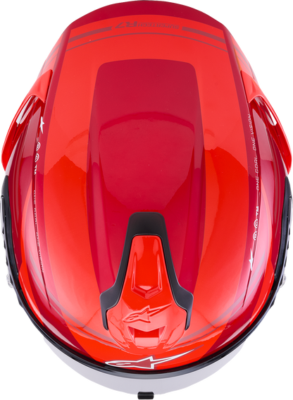 Alpinestars Supertech R7 Helmet - 22.06 - A-Core - Gloss Red/White