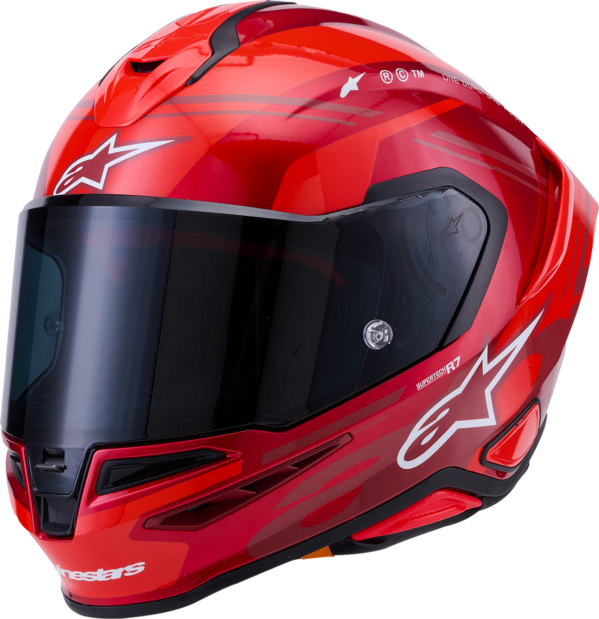 ALPINESTARS Supertech R7 Helmet - 22.06 - A-Core - Gloss Red/White - 2XL 8203426-3182-2XL