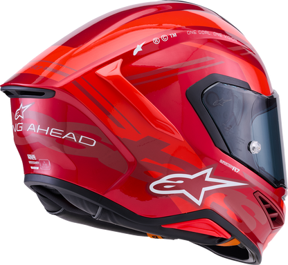 Alpinestars Supertech R7 Helmet - 22.06 - A-Core - Gloss Red/White