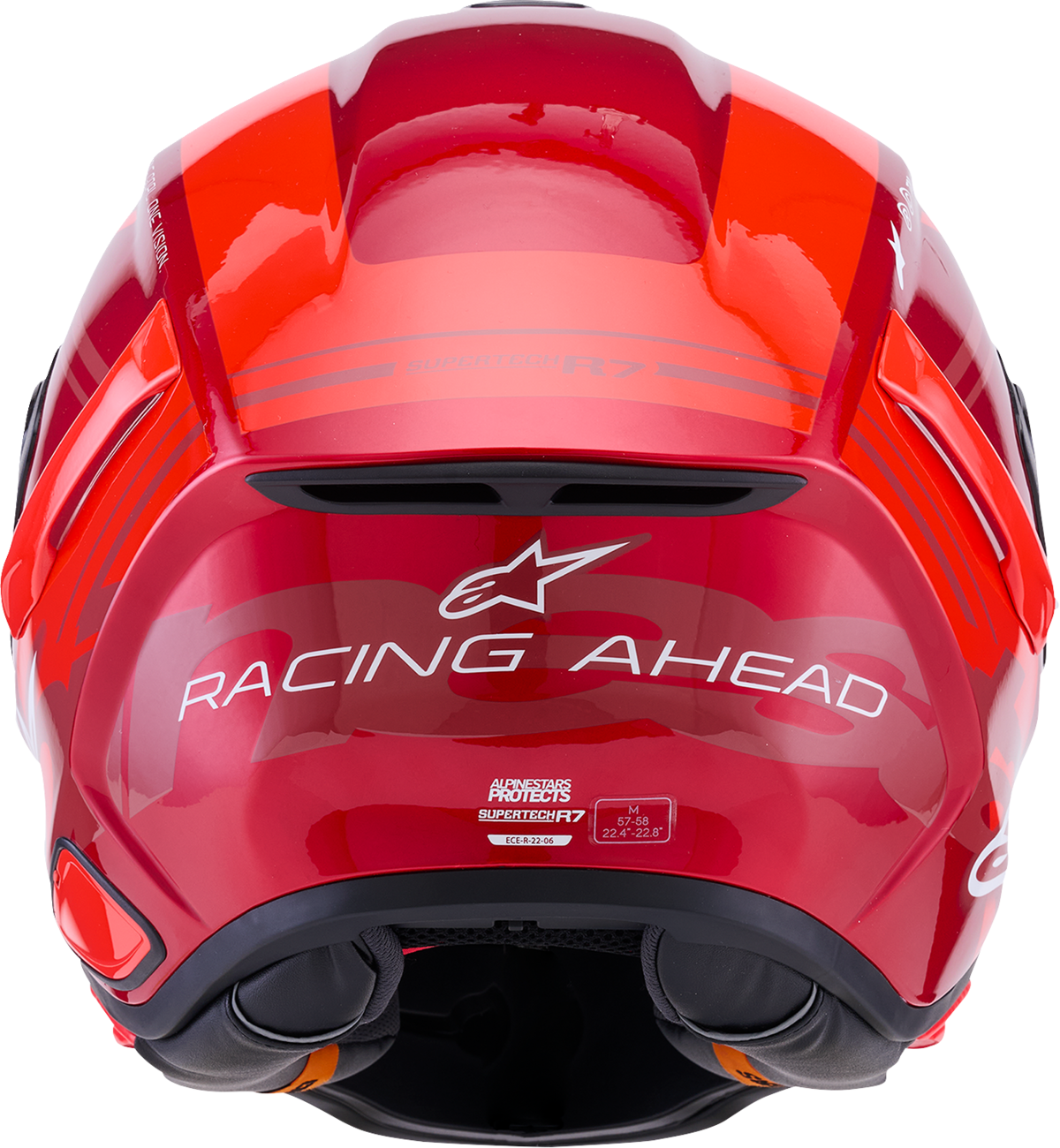 ALPINESTARS Supertech R7 Helmet - 22.06 - A-Core - Gloss Red/White - 2XL 8203426-3182-2XL