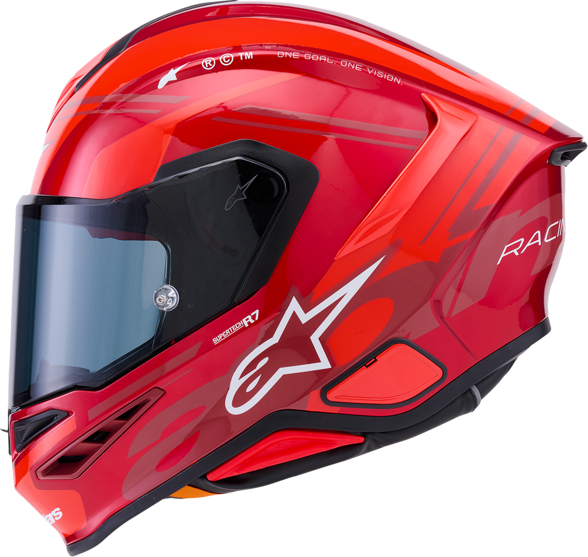 ALPINESTARS Supertech R7 Helmet - 22.06 - A-Core - Gloss Red/White - 2XL 8203426-3182-2XL