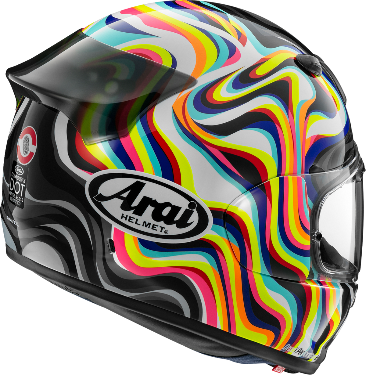 Arai Contour-X Helmet - Swirl - White