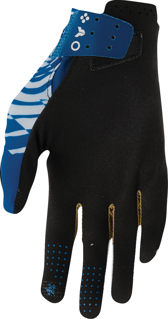 Thor Sportmode Mind Control Gloves - Light Gray/Blue