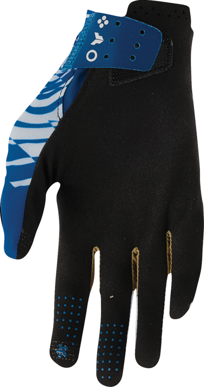 Thor Sportmode Mind Control Gloves - Light Gray/Blue