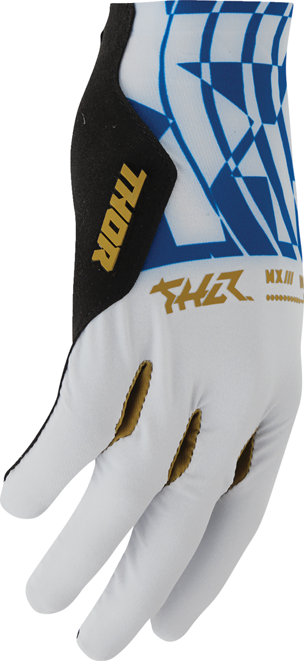 Thor Sportmode Mind Control Gloves - Light Gray/Blue