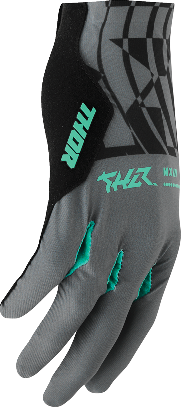 Thor Sportmode Mind Control Gloves - Charcoal/Black
