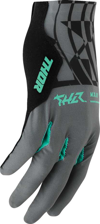 Thor Sportmode Mind Control Gloves - Charcoal/Black