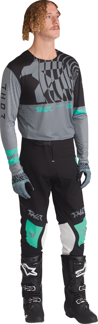 Thor Sportmode Mind Control Gloves - Charcoal/Black