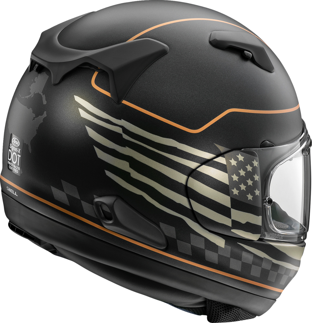 Arai Signet-X Helmet - US Flag - Black Frost