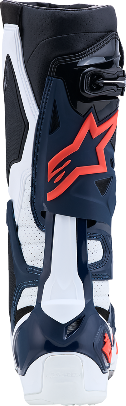 Alpinestars Tech 10 Supervented Boots - Dark Blue/White/Black/Fuchsia