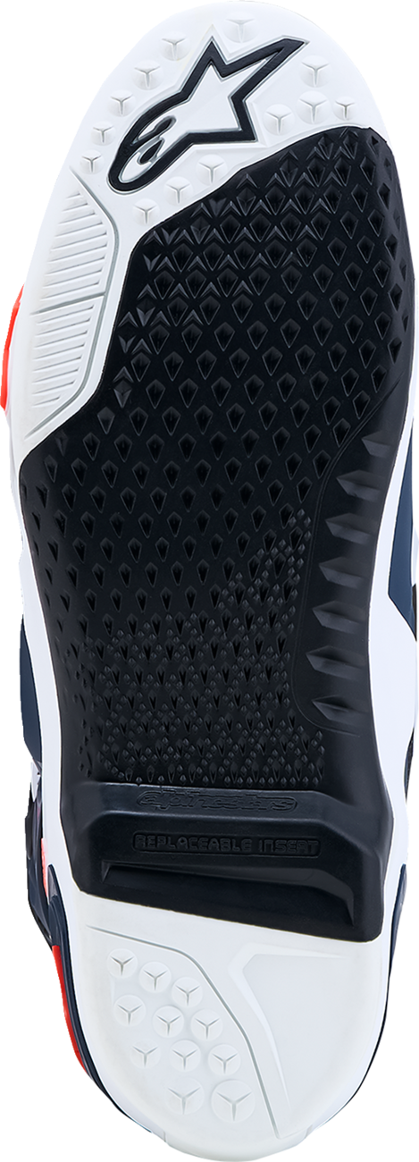Alpinestars Tech 10 Supervented Boots - Dark Blue/White/Black/Fuchsia