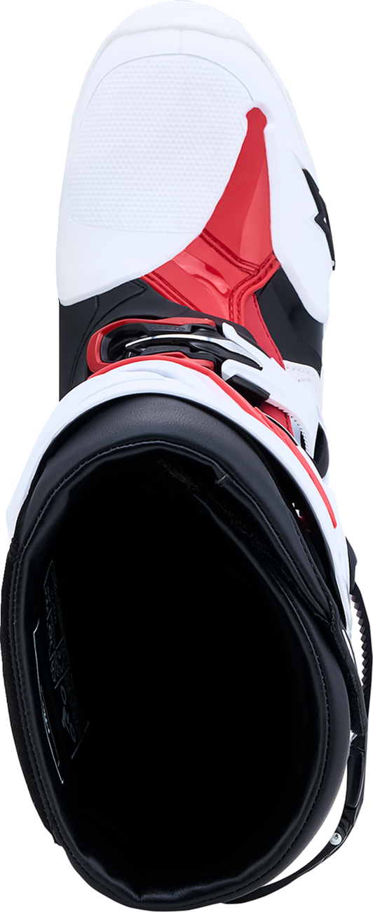 Alpinestars Tech 10 Boots - White/Black/Bright Red